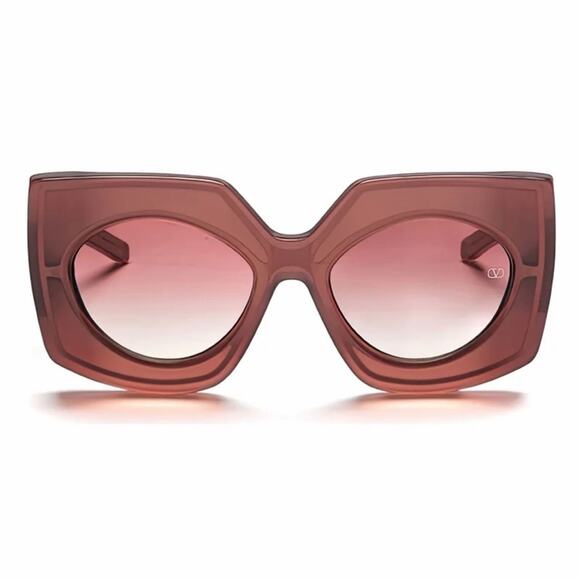 New! Valentino V SOUL VLS 127B Designer Brown Sunglasses, Authentic main image 4